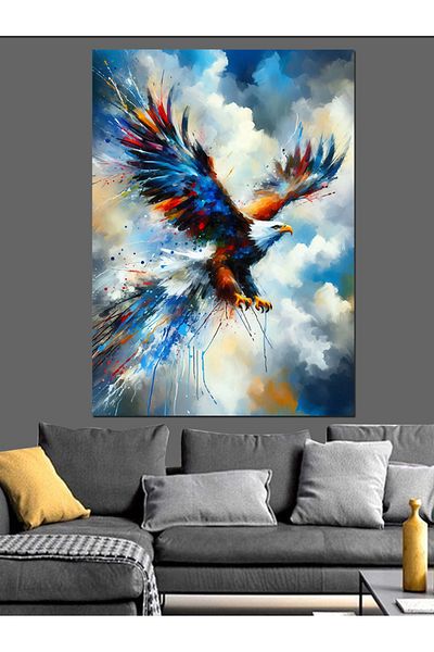 Tablomega Pânză decorativă Color Flying Eagle - Lemn MDF