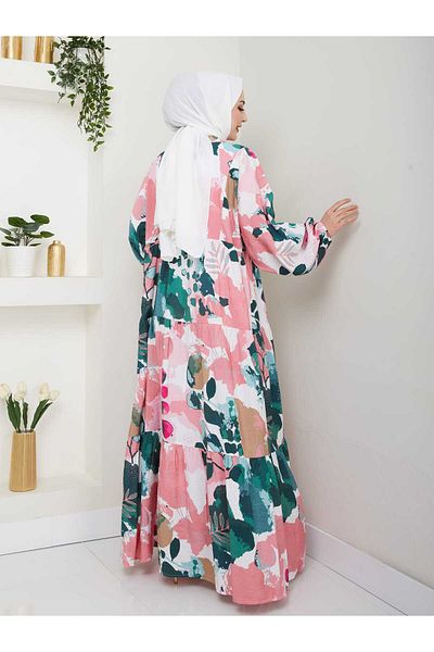 Moda Krash Patterned Modal Oversized Dress