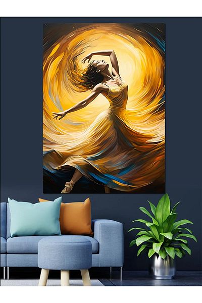 Tablomega Angel in Lights Decorative Canvas - Mdf Wooden Painting