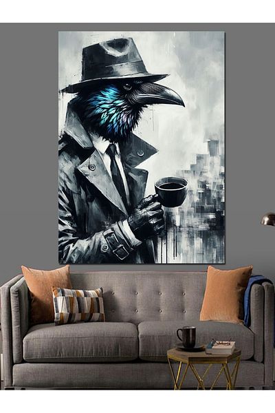 Tablomega Mysterious Detective Decorative Canvas - Mdf Wooden Painting