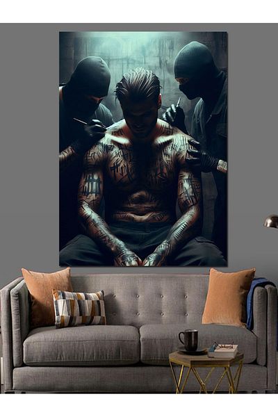 Tablomega Pânză decorativă Mafia Man - Lemn MDF