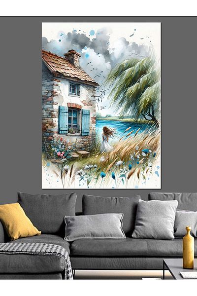 Tablomega House by the Sea Decorative Canvas - Mdf Wood Art Print