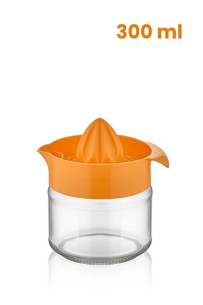 Melkan Home 300ml Orange Glass Squeezer for Orange and Citrus