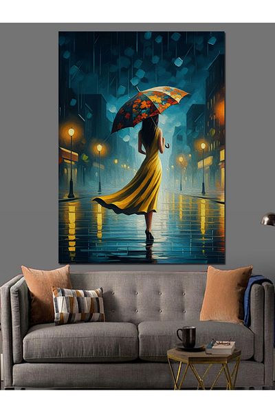 Tablomega Pânză decorativă Rainy Evening - Lemn MDF