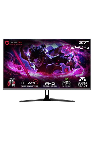 GAMEON GOESP27240IPS 27 Inch Gaming Monitor, FHD, 240Hz, 0.5ms Fast IPS, Support PS5, Built in Speaker