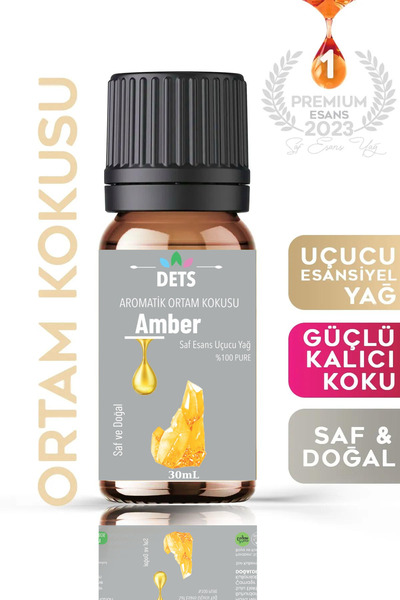 Dets Amber Uçucu Yağı – Buhurdanlık, Difüzör Ve Oda Kokusu Esansı, Hava Nemle...
