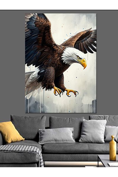 Tablomega Pânză Decorativă Vultur Vânător - Lemn MDF
