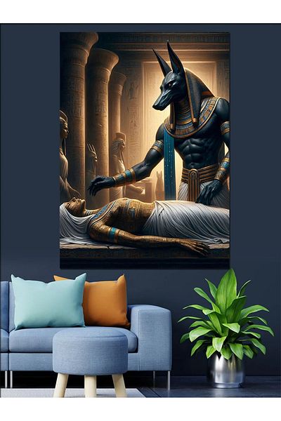 Tablomega Egyptian God Decorative Canvas - Mdf Wooden Painting