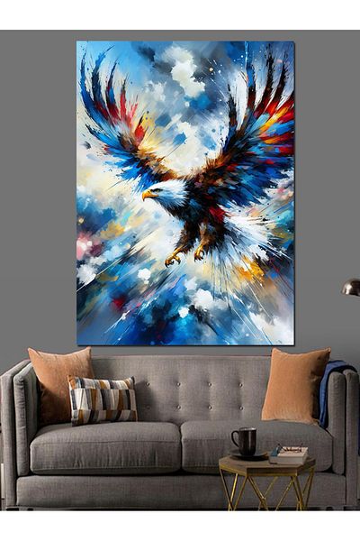 Tablomega Canvas Decorativ Vultur În Aer - Lemn MDF