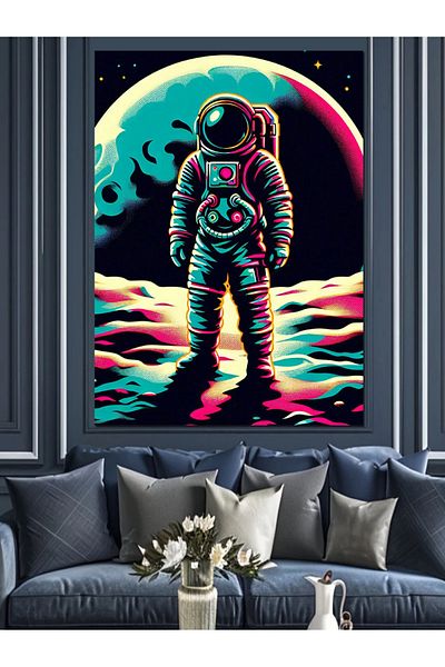 Tablomega Pânză Decorativă Ayda Astronaut - Lemn MDF