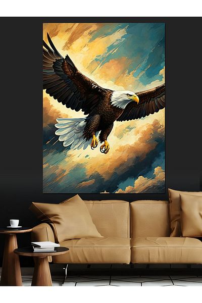 Tablomega Pânză decorativă Flying Eagle - Lemn MDF