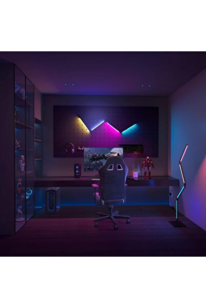 Calex Akıllı LED Ayak Lambası RGBIC, WiFi, Alexa Uyumlu, Müzik Senkron, Dimmable, 16M Renk