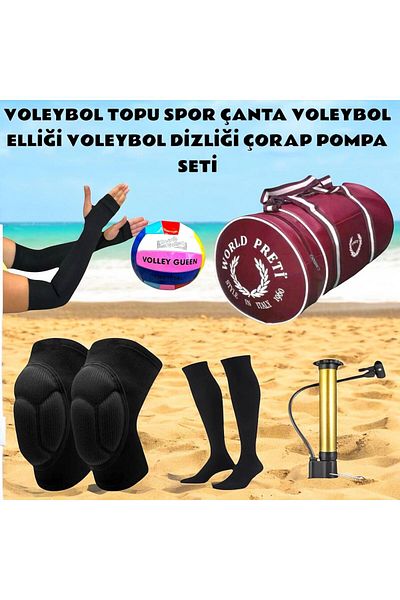 Gök Sports Volleyball Ball Volleyball Knee Pad Volleyball Handpiece Volleyball Socks Sports Bag Volleyball Set