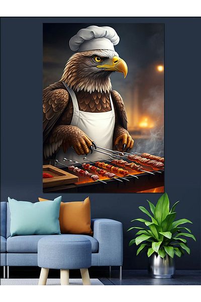 Tablomega Pânză decorativă Cook Eagle - Lemn MDF