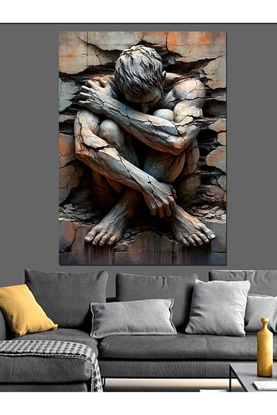 Tablomega Pânză decorativă Stoned Man - Lemn MDF
