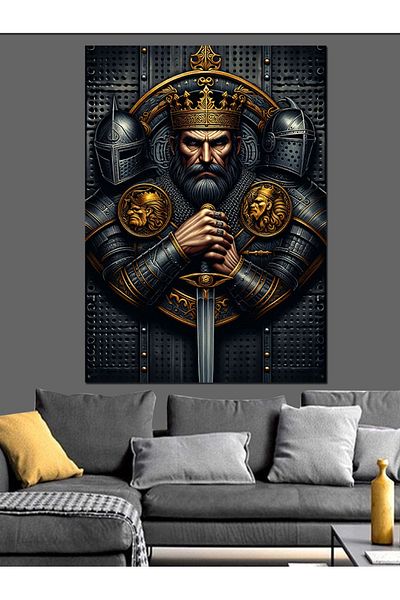 Tablomega Pânză Decorativă Cavaler Armat - Lemn MDF