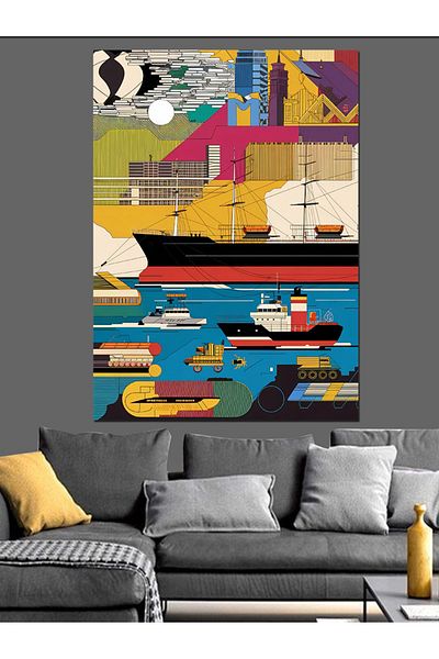 Tablomega Pânză decorativă pentru lucrări de artă abstractă - pictură din lemn MDF