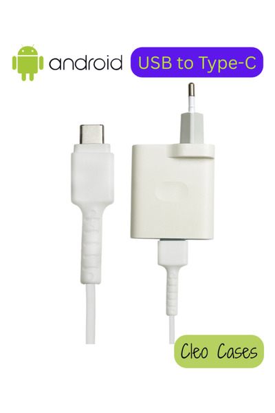 Cleo Cases Tarzını Yansıt Android Usb To Type-C Şarj Kablo Ucu Koruyucu