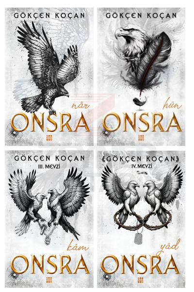 dokuzyayinlari Onsra (Nar-Hun-Kam-Yad) 4 Kitap Set(Karton Kapak) Gökçen Koçan