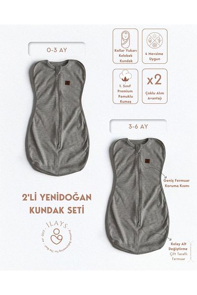 ilays beauty 2-Piece Newborn Butterfly Swaddle – Tight Wrap Narrow Model