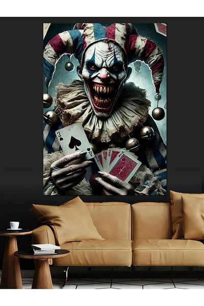 Tablomega Pânză decorativă Joker Clovn - Lemn MDF
