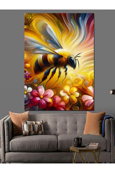 Tablomega Pânză decorativă Color Honey Bee - Lemn MDF
