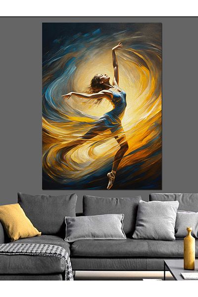 Tablomega Pânză decorativă Dancing Woman - Lemn MDF
