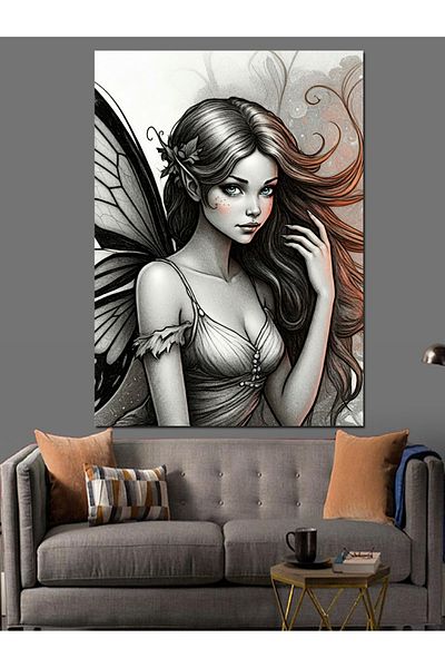 Tablomega Pânză decorativă Fairy Woman - Lemn MDF