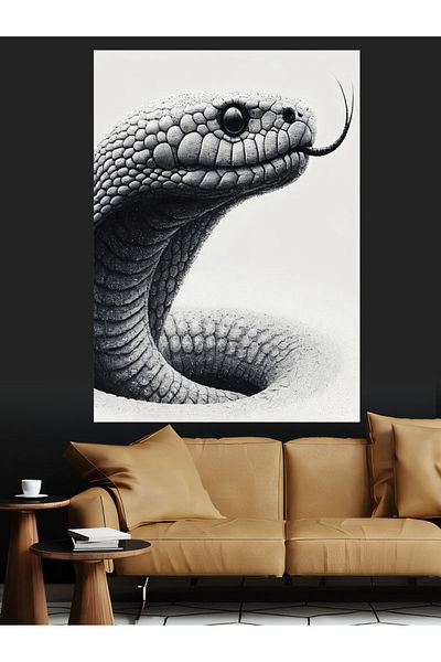 Tablomega Pânză Decorativă Cobra Snake - Lemn MDF