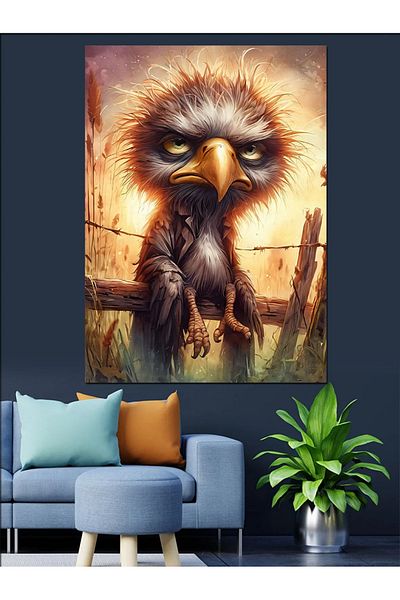 Tablomega Pânză decorativă Angry Bird - Lemn MDF