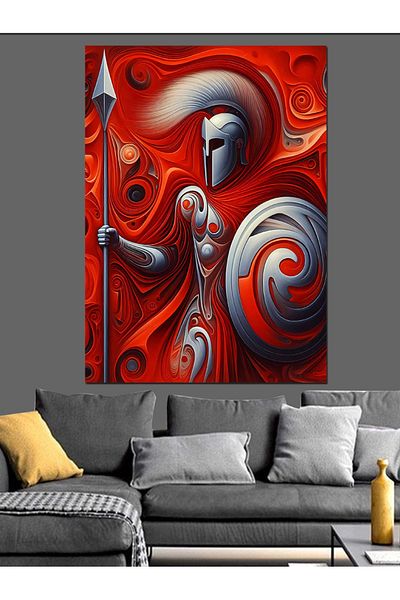 Tablomega Pânză decorativă Gladiator abstract - Lemn MDF