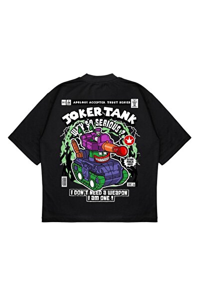 PURE EFFECT Unisex Oversize kroj Joker majica bez rukava Štampano Boxy kroj, ...
