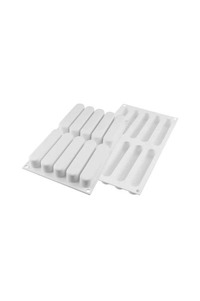 silikomart Forma Din Silicon Pentru Eclere, Fashion Eclair, 10 Cavitati