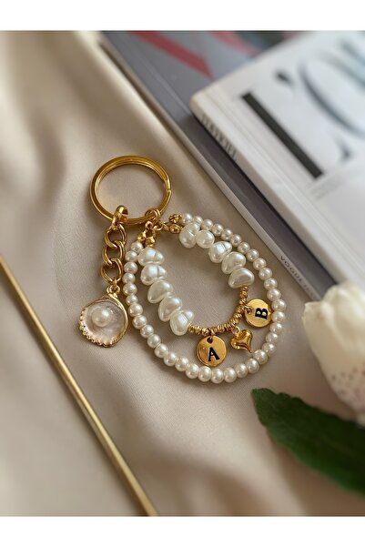 Nowadays İstiridye Charm İki Harf Anahtarlık