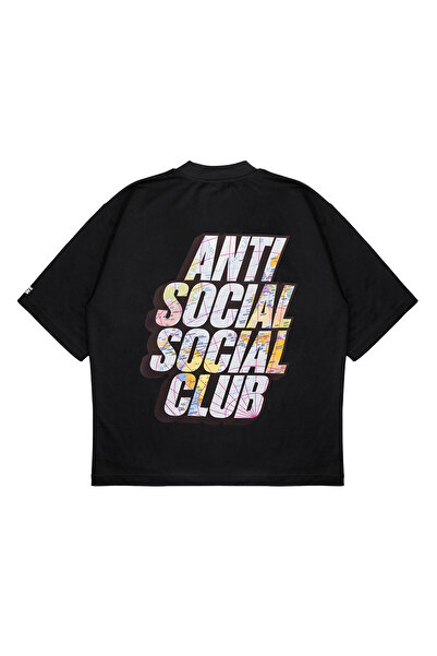 PURE EFFECT Tricou oversize unisex Anti Social Club V3 Box Fit Fabric