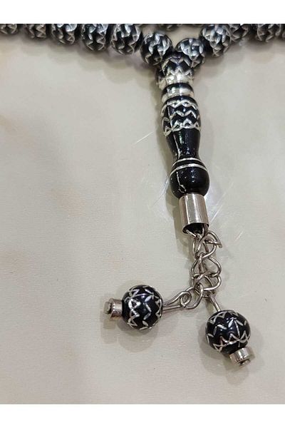Bayraktar 500 Luxury Black Color Rosary Embroidered Model