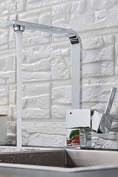 LONDONstore مزيج مربع بالوعة L الأنابيب صنبور المطبخ