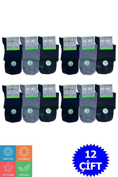 Dündar Women's Bamboo Diabetic Conch Booties