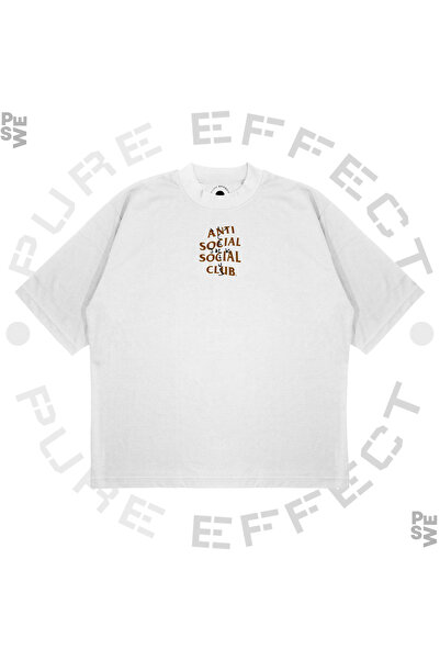 PURE EFFECT Tricou unisex oversize Anti Social Social Club cu imprimeu cactus...