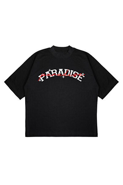 PURE EFFECT Unisex Oversize kroj Paradise štampano Štampano Boxy Fit debela t...