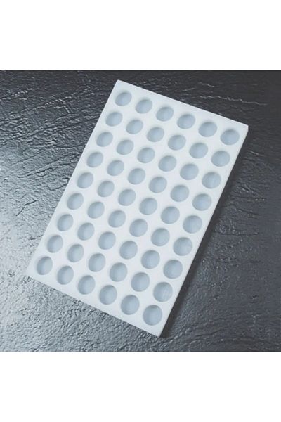 La Pavoni Silicone mold for single-portions 54 cavities, Ø26x14h mm, Chocoflex