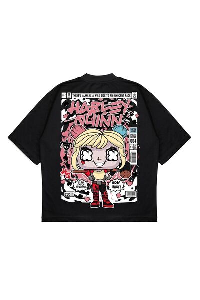 PURE EFFECT Unisex Oversize kroj Harley Quinn ruksak Štampano čvrste krojeve ...
