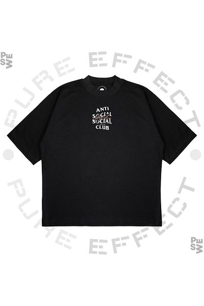 PURE EFFECT Μπλουζάκι Unisex Oversize Anti Social Social Club Utopia με στάμπα Boxy Fit από χοντρό ύφασμα