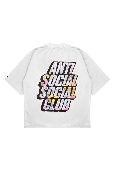 PURE EFFECT Tricou oversize unisex Anti Social Club V3 Box Fit Fabric