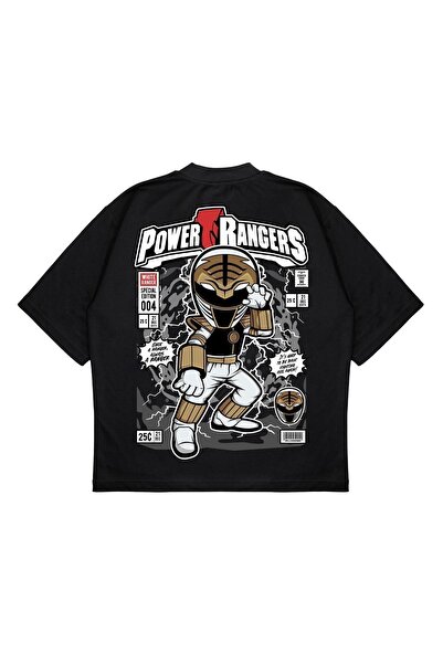 PURE EFFECT POWER RANGERS SA POZADINSKIM ŠTAMPOM - Unisex Oversize kroj Pamuk...