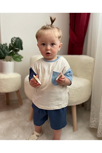 Kids Kingdom Summer 2-Piece Baby Boy Shorts Set with Pocket Detail