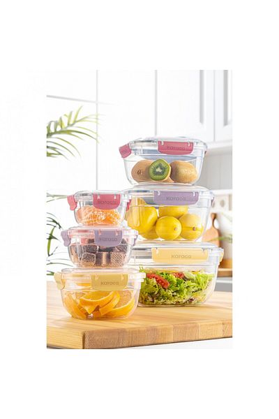 Karaca Locker Save, 6 Piece Storage Container Set, Multi