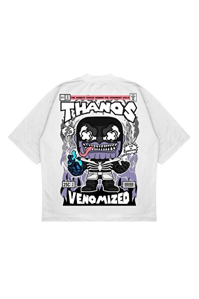 PURE EFFECT Unisex Oversize kroj Thanos Venomized Ruksak Štampano Kutasti Mod...