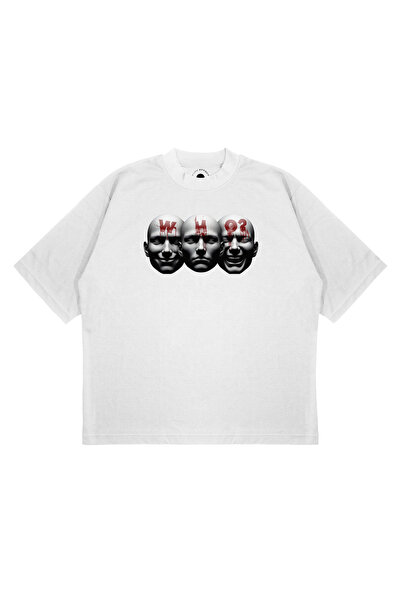 PURE EFFECT Unisex oversize majica sa štampanim natpisom "Who Are You Today",...