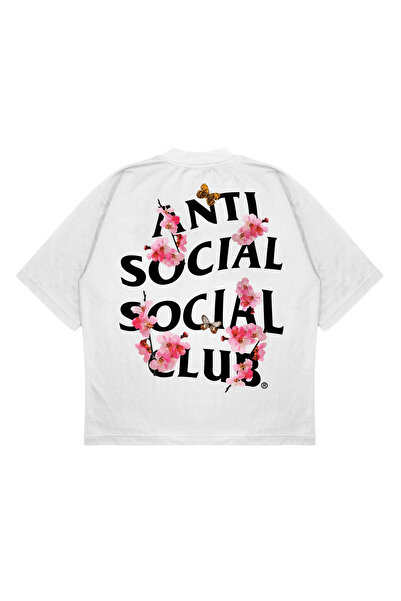 PURE EFFECT Футболка унісекс оверсайз анти-соціальний соціальний Klolox Fit товста футболка Yute